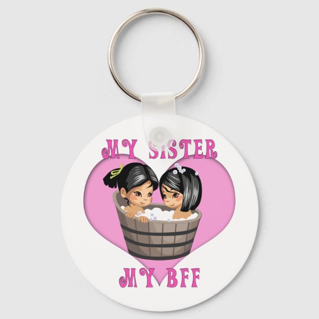 My Sister MY BFF Bath Keychain (Front)