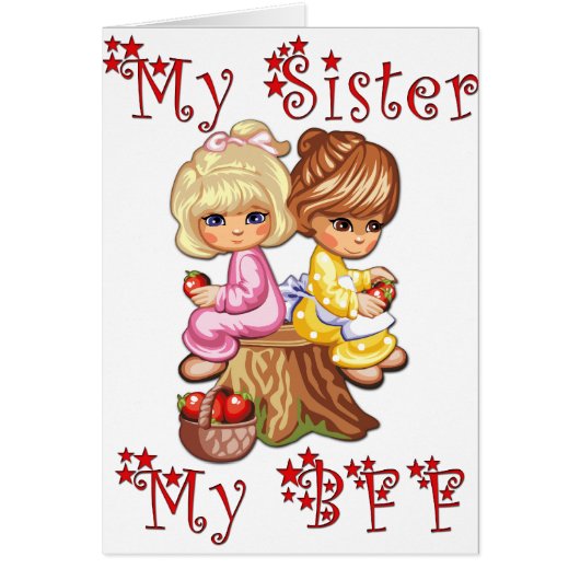 My Sister My BFF Cards (Front)
