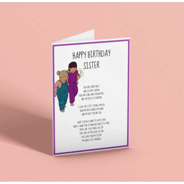 Best Friend Birthday Card Poem For Her Best Friend Card 