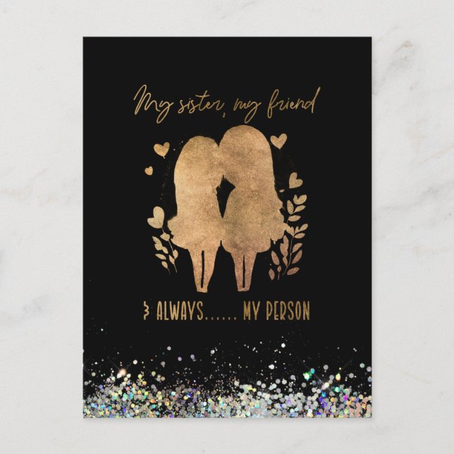 My Sister  Postcard (Front)