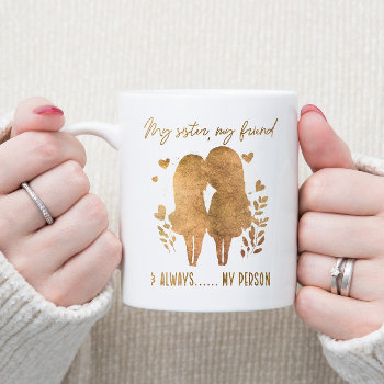 My Sister Sihlouette Coffee Mug by QuoteLife at Zazzle