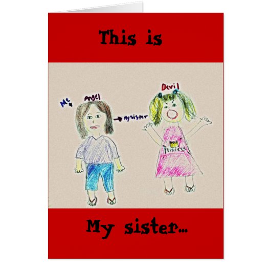 My sister..., This is Cards (Front)