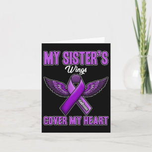 My Sister's Wings Cover My Heart End Overdose Card