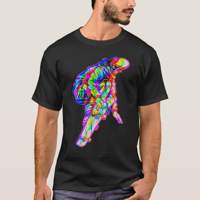 My Skateboard makes me feel Alive Skateboarding Sk T-Shirt (Front)
