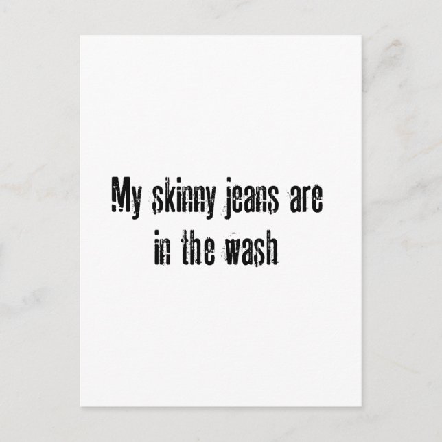 my skinny jeans postcard (Front)
