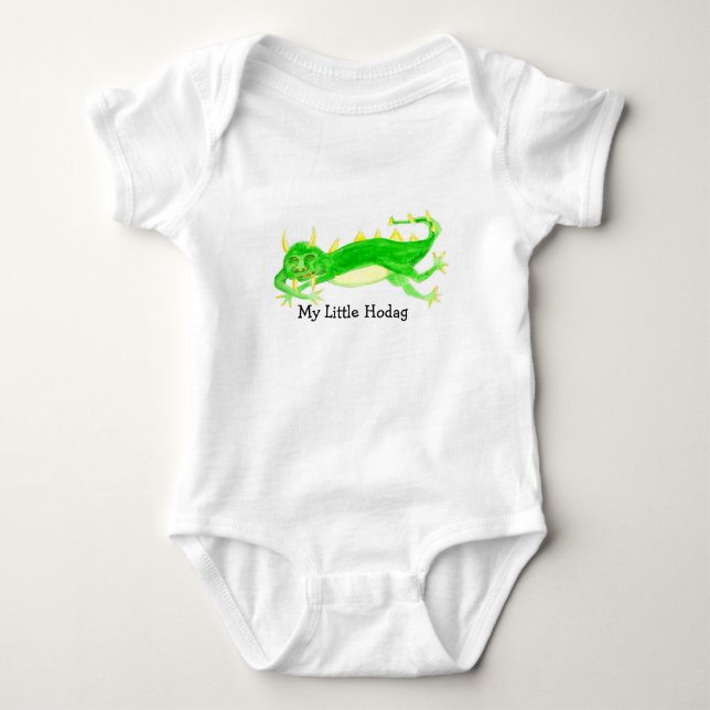 My Sleepy Little Hodag design Baby Bodysuit (Front)