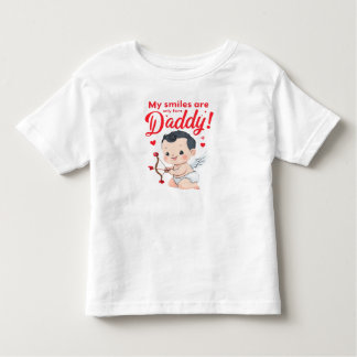 My Smiles Are Only for Daddy Baby Valentine tshirt