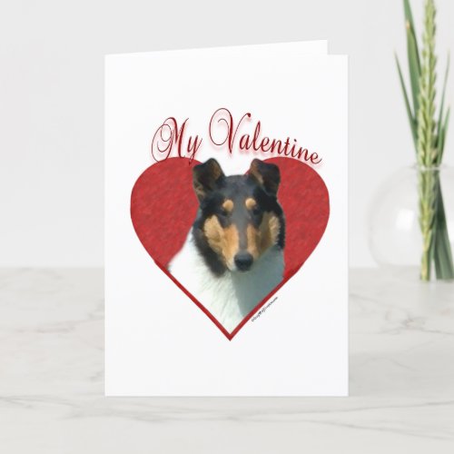 My Smooth Collie Valentine Tricolor Collie Holiday Card