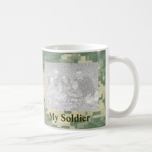 My Soldier Custom Personalized Military Coffee Mug (Right)