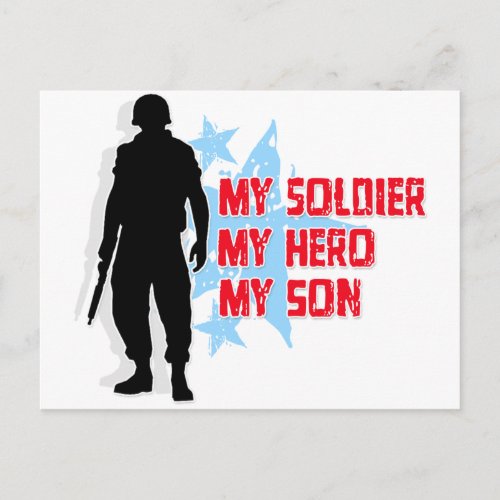 My Soldier My Hero My Son Postcard