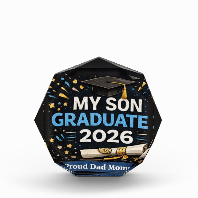My Son Graduated 2026 Acrylic Award (Front)