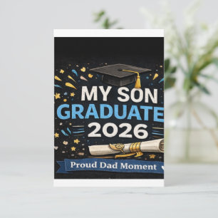 My Son Graduated 2026 Enclosure Card