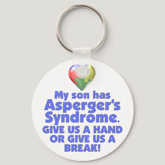 My Son Has Asperger's Keychain