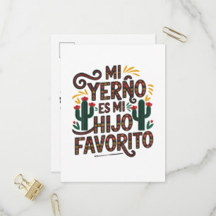 My Son In Law is Favorite Child Invitation Postcard