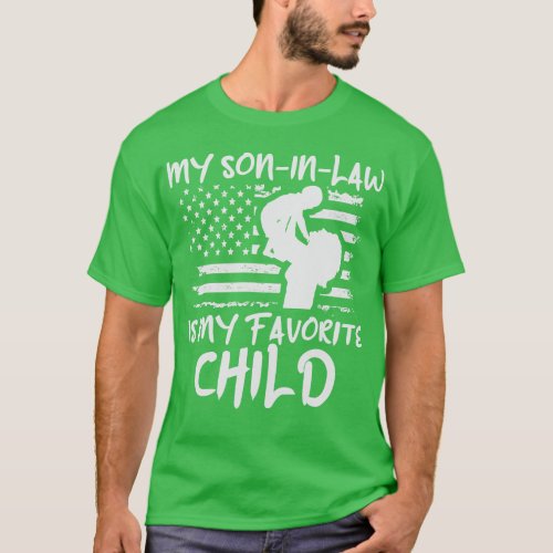 My Son In Law Is My Favorite Child American Flag T_Shirt