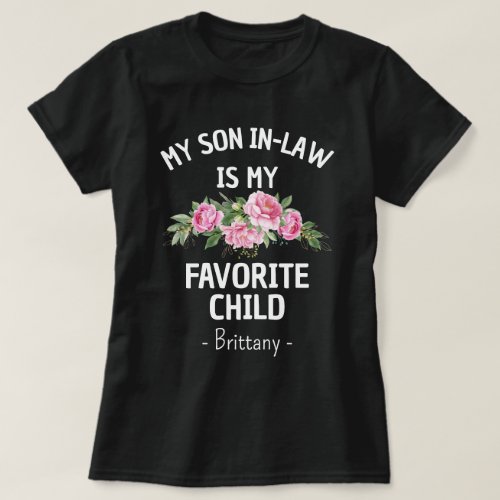 My Son In Law Is My Favorite Child Christmas Gits T_Shirt