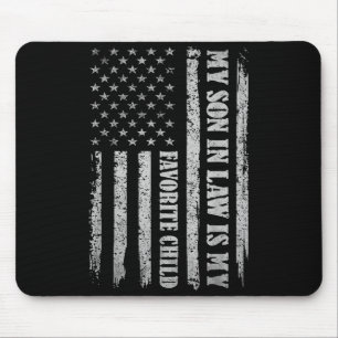 My Son In Law Is My Favorite Child Fathers Day Usa Mouse Pad