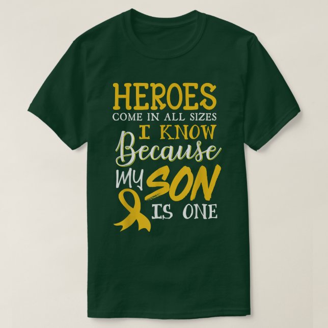 My Son Is A Hero Childhood Cancer Awareness 3216 T-Shirt (Design Front)