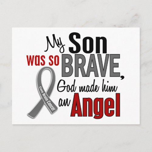 My Son Is An Angel 1 Brain Cancer Postcard