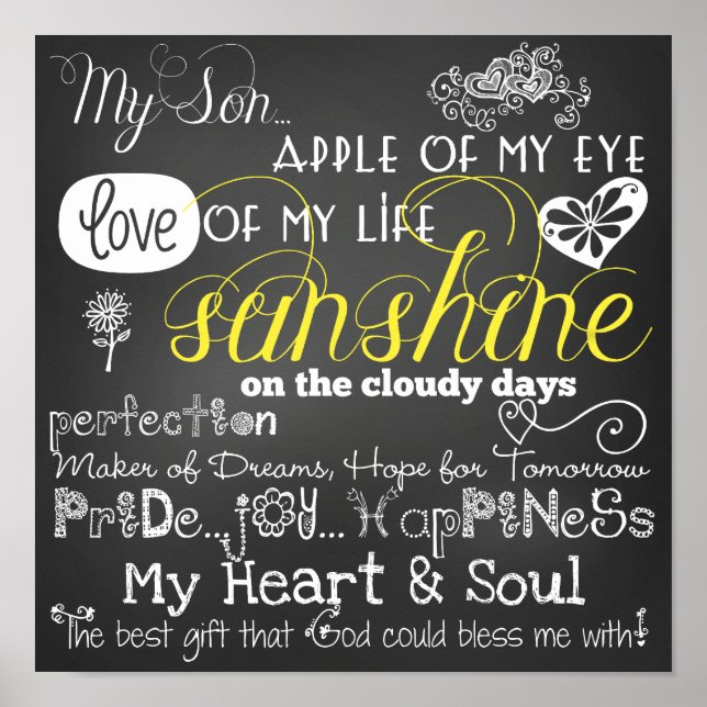 My Son Love and Inspiration Poster (Front)