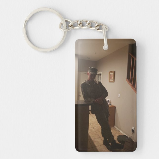 My Son My Hero My Sailor US NAVY Mom Keychain (Front)