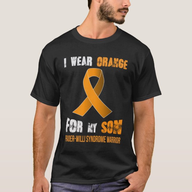 MY SON  MY PRADER WILLI SYNDROME WARRIOR T-Shirt (Front)
