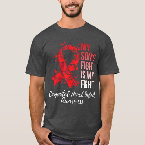 My Sons Fight Congenital Heart Defect CHD T_Shirt