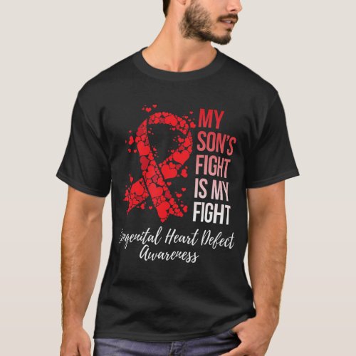 My Sons Fight Congenital Heart Defect CHD T_Shirt