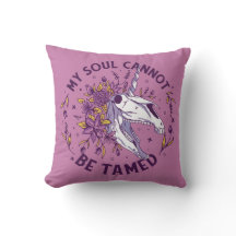 My Soul Can Not Be Tamed Unicorn Skull