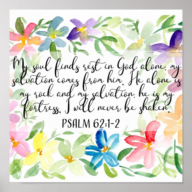 My soul  find rest in God alone Poster (Front)