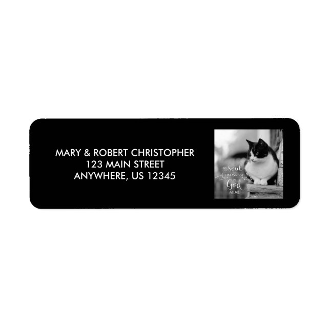 My Soul Finds Rest - Ps 62:1 Label (Front)