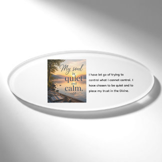My Soul Is Quiet and Calm Name Tag