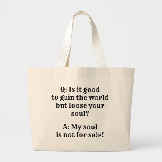 My Soul jumbo tote bag (Front)