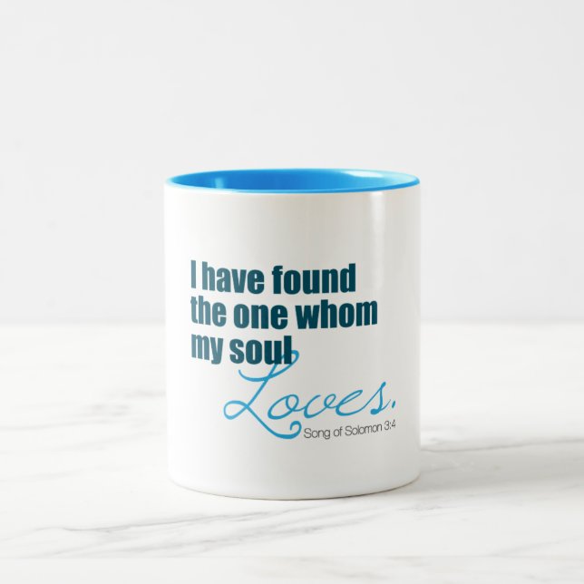 My soul loves Two-Tone coffee mug (Center)
