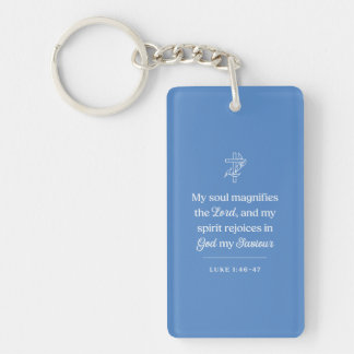 My Soul Magnifies the Lord Christian Keychain