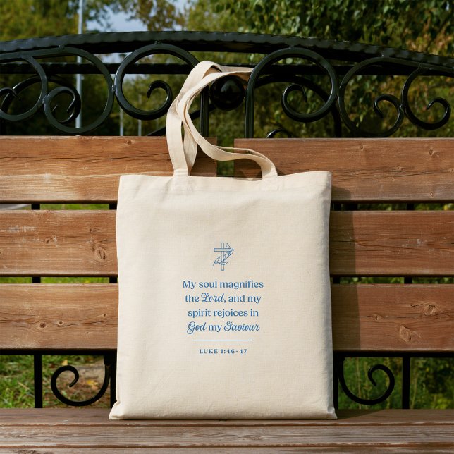 My Soul Magnifies the Lord Christian Tote Bag (Creator Uploaded)