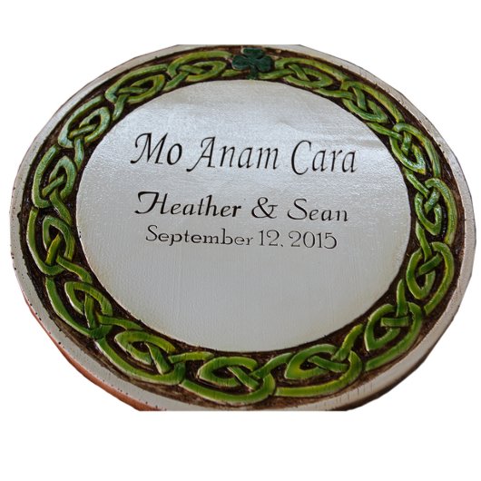 "My Soul Mate" Irish Wedding Plaque (Front)