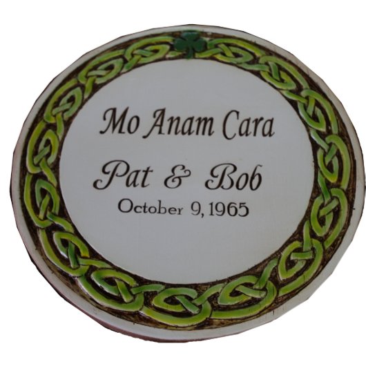 "My Soul Mate" Irish Wedding Plaque (Front)