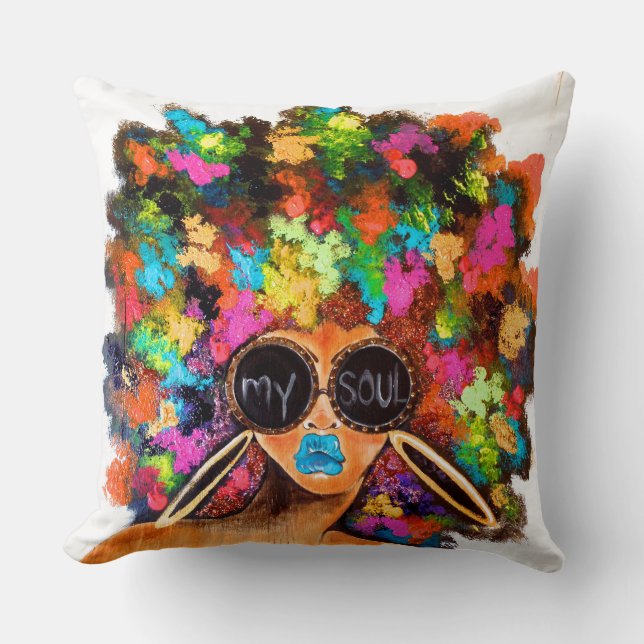My SOUL Throw Pillow (Front)