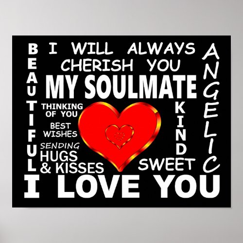 My Soulmate I Love You Poster