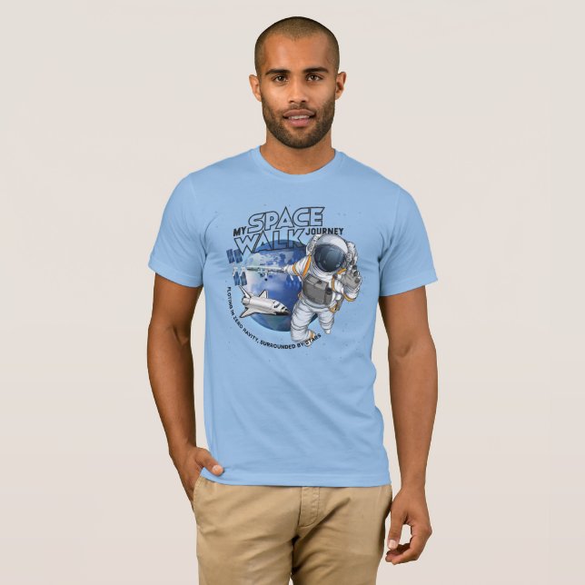 My spacewalk Journey | Men Jersey Short Sleeve T-Shirt (Front Full)