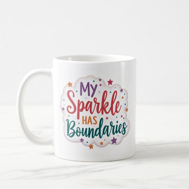 My Sparkle Has Boundaries Self Care Mug (Left)