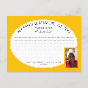 MY SPECIAL MEMORY OF YOU Photo Share Memory Card