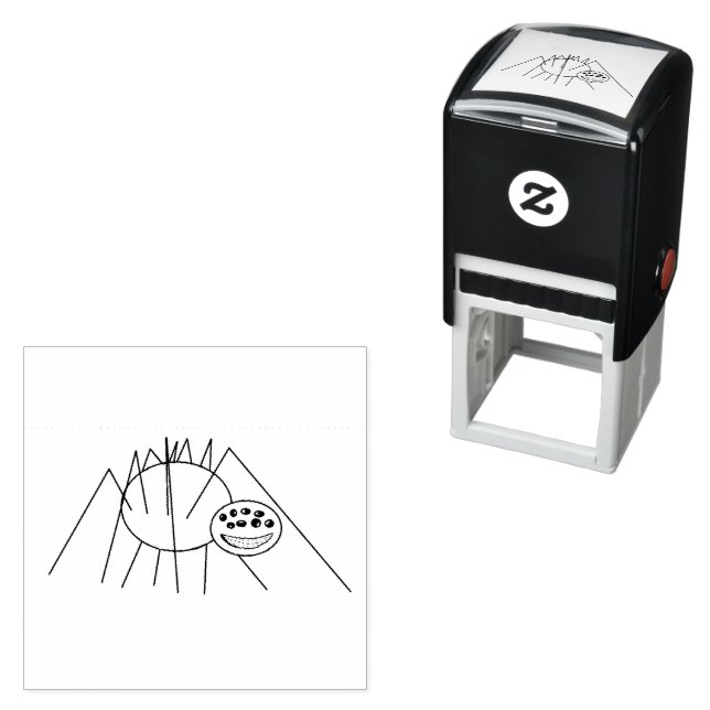My Spider Line Cartoon Self-inking Stamp (In Situ)