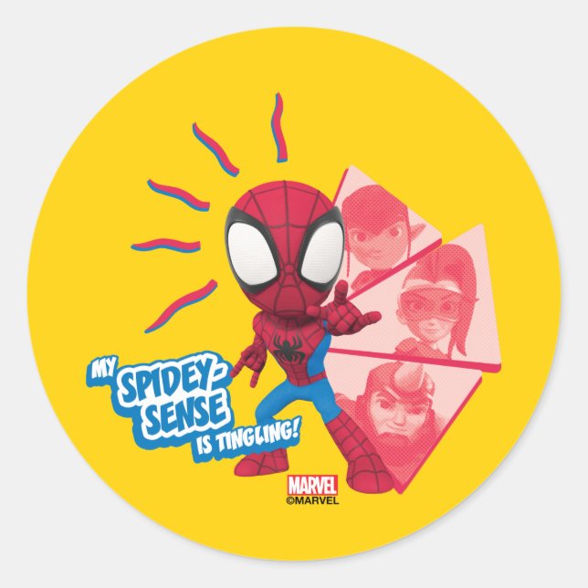 My Spidey-Sense is Tingling! Classic Round Sticker (Front)