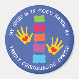 My Spine Is In Good Hands Custom Kids Chiropractic Magnet