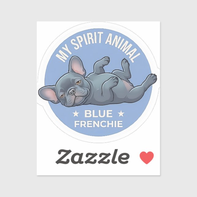 My Spirit Animal Blue Frenchie Sticker (Sheet)