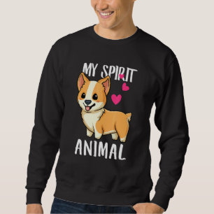 My Spirit Animal, Corgi Dog Love R Dad Mom, Boy Gi Sweatshirt