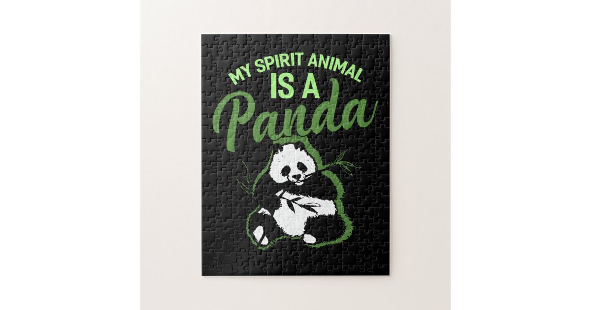 My Spirit Animal Is A Panda Jigsaw Puzzle | Zazzle