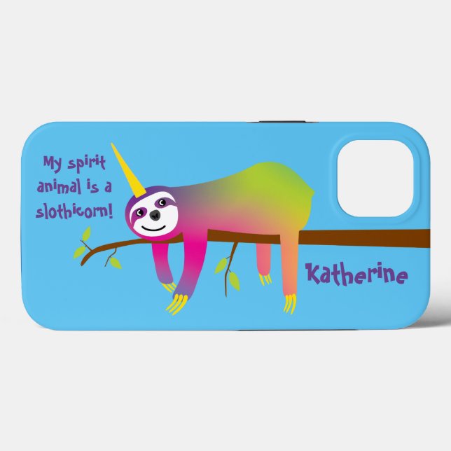 My Spirit Animal is a Slothicorn Case-Mate iPhone Case (Back (Horizontal))
